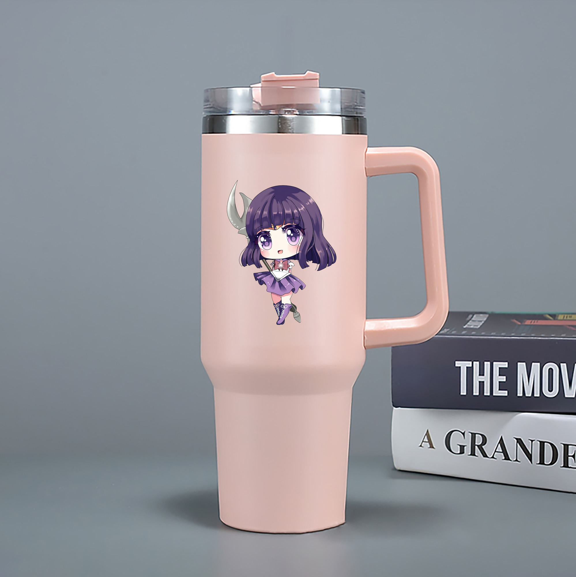 （画像用） 美少女戦士セーラームーン 土萠ほたる Sailor Moon Tomoe Hotaru （セーラーサターン；Sailor Saturn） 1200mL車用タンブラー（カラープリント）